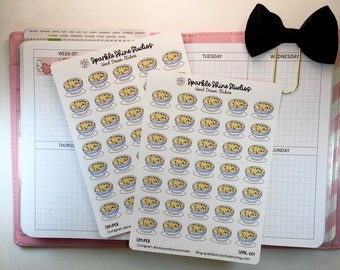 Hot Soup Meal Planning  Lunch Dinner Planner Stickers