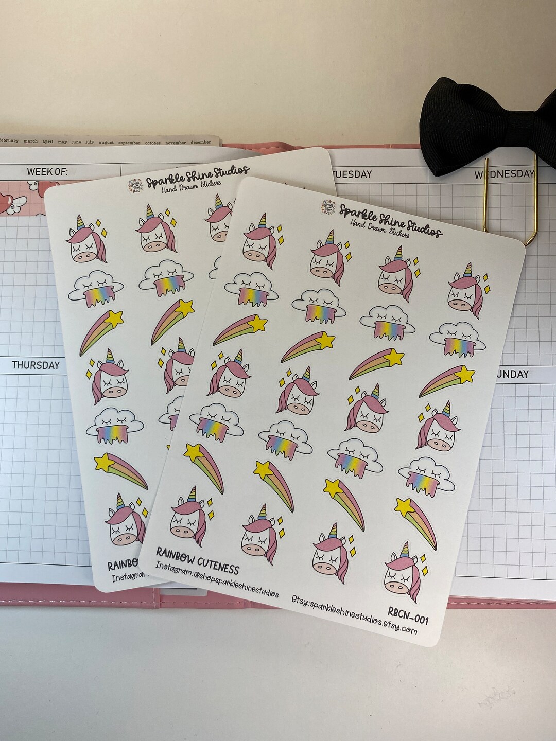 Rainbows and Unicorns Planner Stickers - Etsy