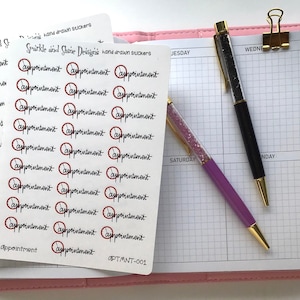 Appointment Planner Stickers