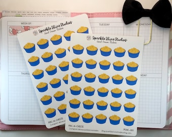 Mac and Cheese Meal Planning Dinner Planner Stickers