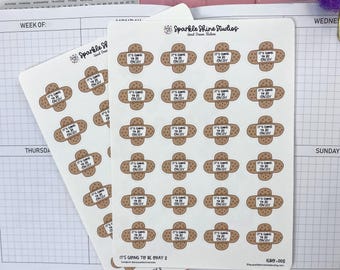 It's Okay Planner Stickers Mental Health, Self-Care