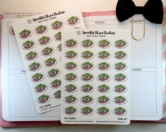 Fish Meal Planning Dinner Planner Stickers