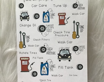 Autopflege Sticker