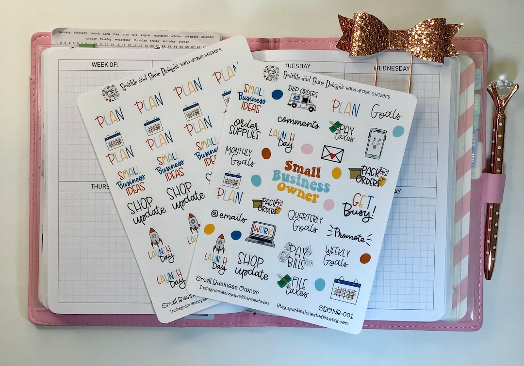 Small Business Owner Planner Stickers - Etsy