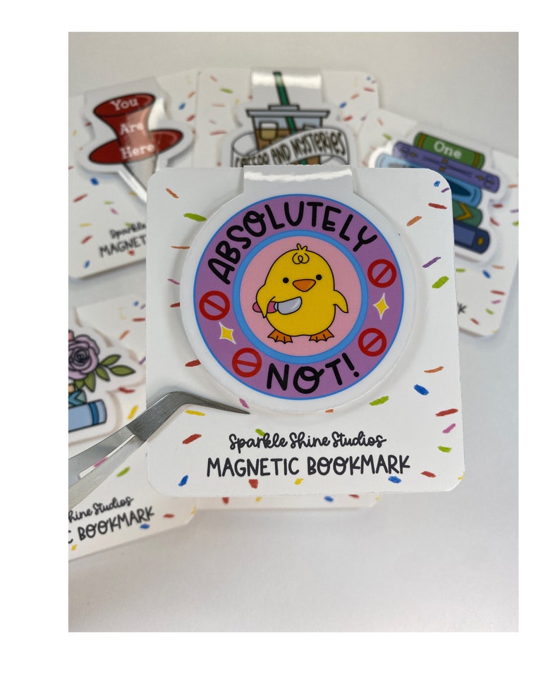 Cute Magnetic Bookmark Bookish Gift Book Club bookmark gifts for Librarians Book Gifts Magnetic Page Marker All Or Nothing Ducky