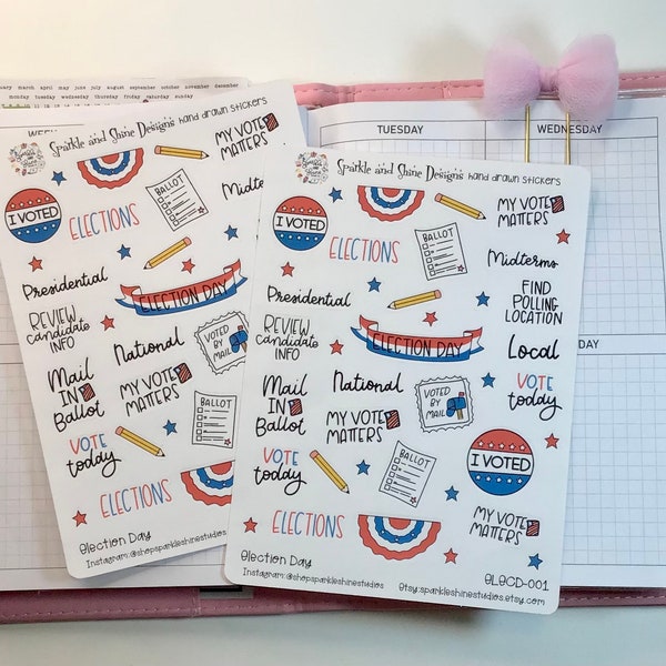 Election Day Planner Stickers