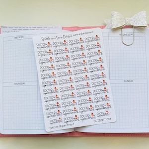 Doctor Appointment Planner Stickers (Health and Wellness, Habit Tracking, Self Care Stickers)