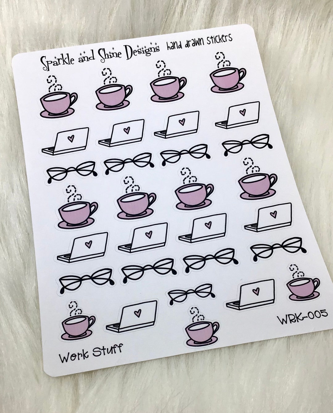 Work Stuff Icon Planner Stickers - Etsy