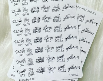 Chores Planner Stickers