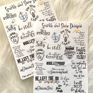 Flex Your Faith Planner Stickers