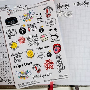 Super Duper Sassy Snarky Sarcastic Planner Stickers