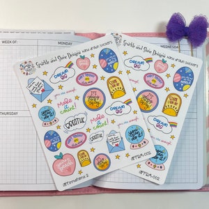 Affirmations 2 Planner Stickers