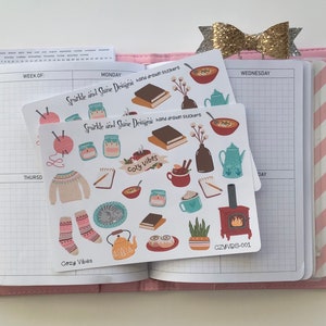 Cozy Vibes Planner Stickers