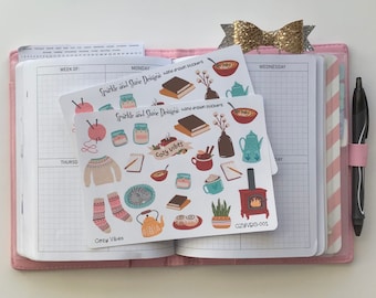 Cozy Vibes Planner Stickers