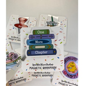 Cute Magnetic Bookmark Bookish Gift Book Club bookmark gifts for Librarians Book Gifts Magnetic Page Marker One More Chapter