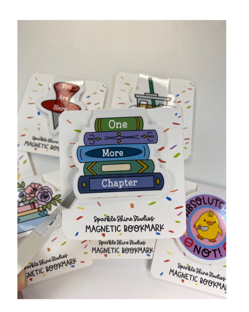 Cute Magnetic Bookmark Bookish Gift Book Club bookmark gifts for Librarians Book Gifts Magnetic Page Marker One More Chapter
