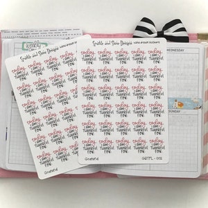 Vandaag ben ik dankbaar voor plannerstickers