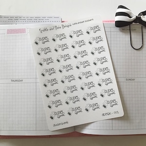 Audiobook Planner Stickers