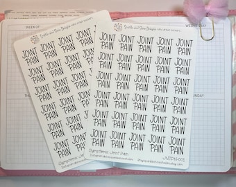 Symptoms Joint Pain Planner Stickers