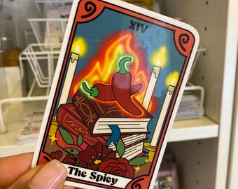 Wasserdicht The Spicy Trading Card Vinyl Aufkleber (Laptop Aufkleber, Wasserflasche Aufkleber und E-Reader Aufkleber)