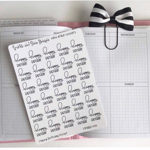 Alles Gute zum Geburtstag Script Sticker