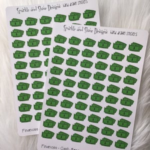 Finanzen - Bargeld und Geld Planer Sticker