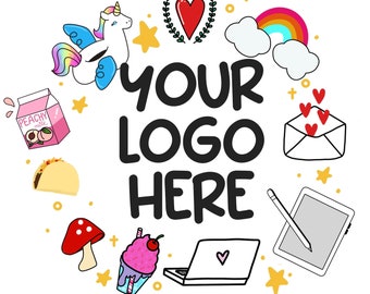 Custom Round Logo / Business  / Small Business Sticker Sheets