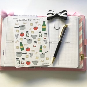 Adesivos para Planejador de Noite de Massas