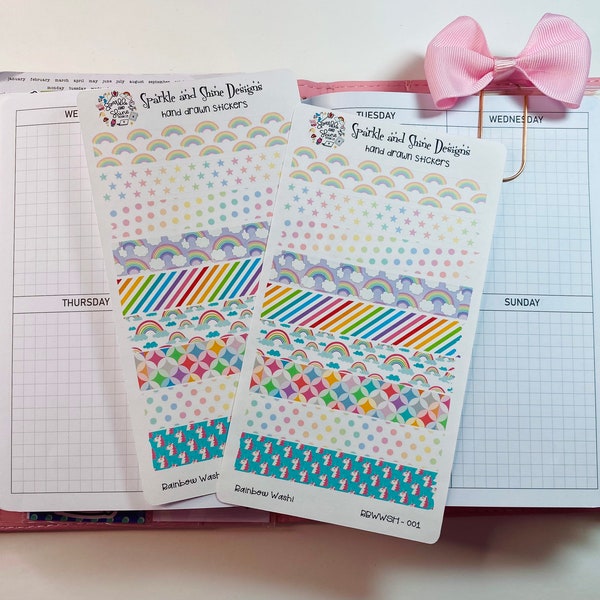 Washi Washi Strips Washi Stickers Planner Sticker Sheet