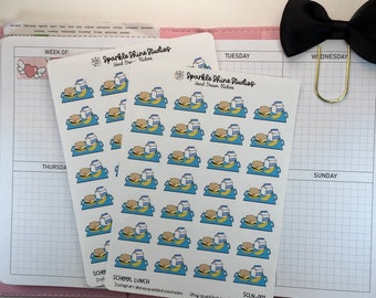 School Lunch Meal Planning Planner Stickers