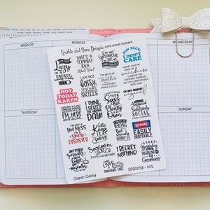 Super Sassy Planner Stickers image 1