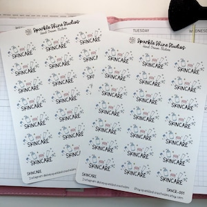 Skin Care Planner Stickers