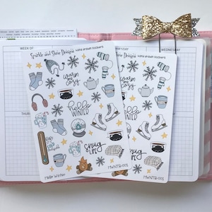 Hello Winter Planner Stickers