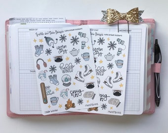 Hello Winter Planner Stickers