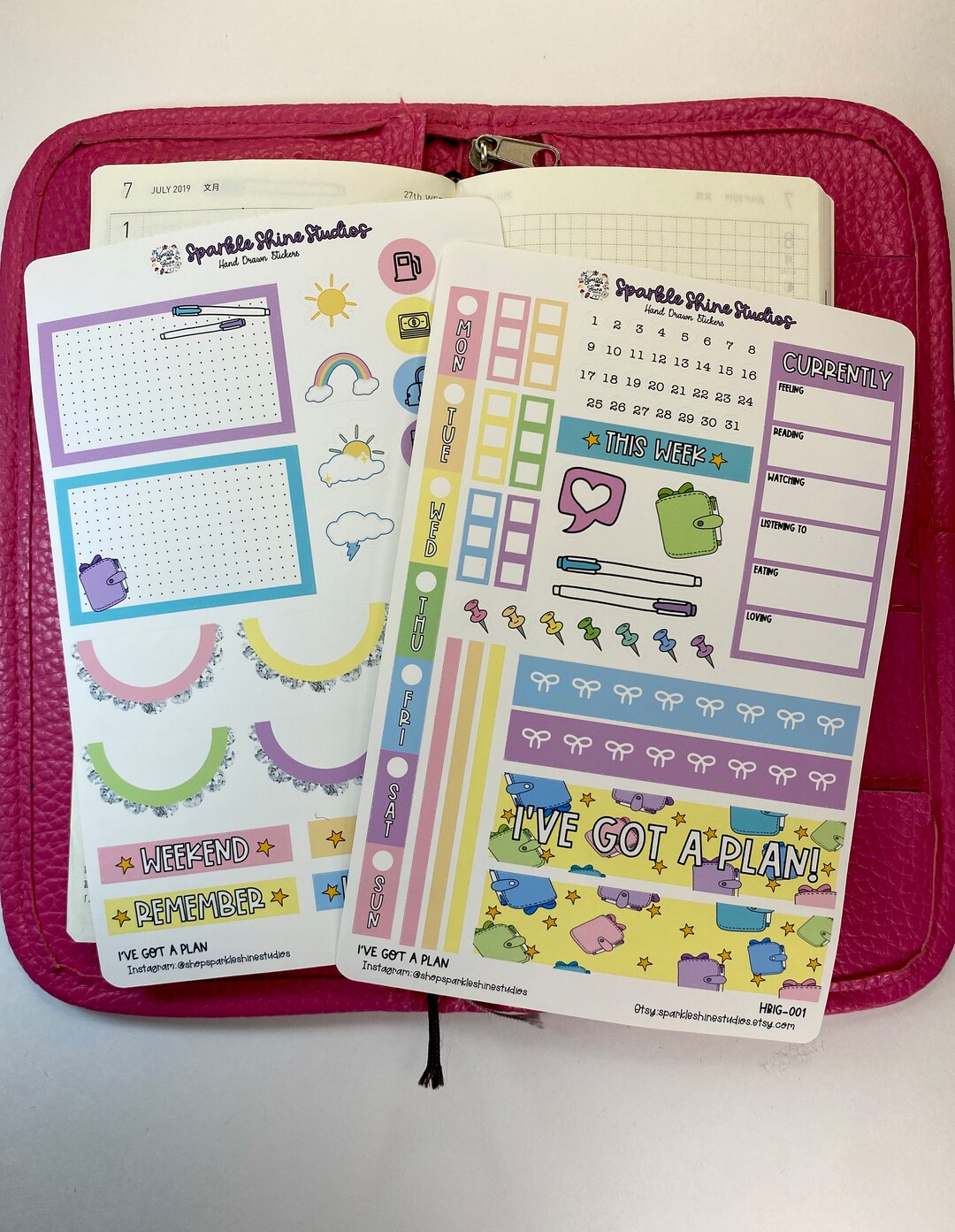 I've Got A Plan Hobonichi Weeks Planner Sticker Kit Full Weekly Kit - Etsy