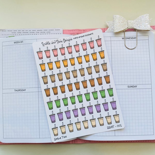 Boba Time Planner Stickers