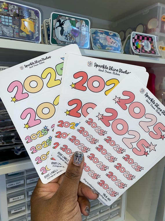2025 Planner Stickers: Journal & Notebook Labels