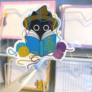 Waterproof The Lord Of The Strings Cat Lover's Vinyl Stickers (Laptop Stickers, Water Bottle Stickers And E-Reader Stickers)