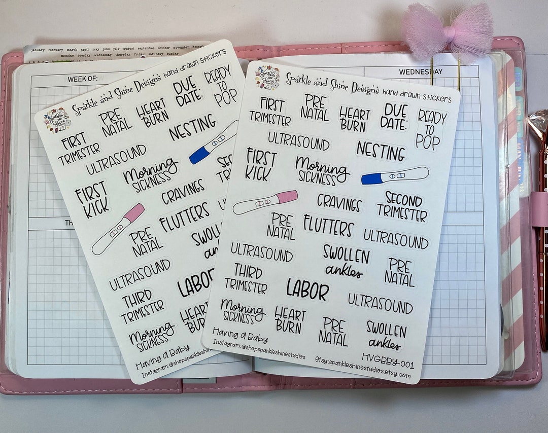 Having A Baby Planner Stickers - Etsy