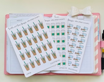 Coffee is Love plannerstickers, stickers eten en drinken
