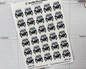 Waschanlagen Sticker: Erinnerung & Organisation