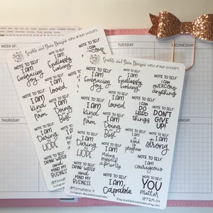 Affirmations 4 Planner Stickers