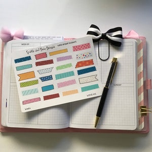 Washi Strips Planner Stickers