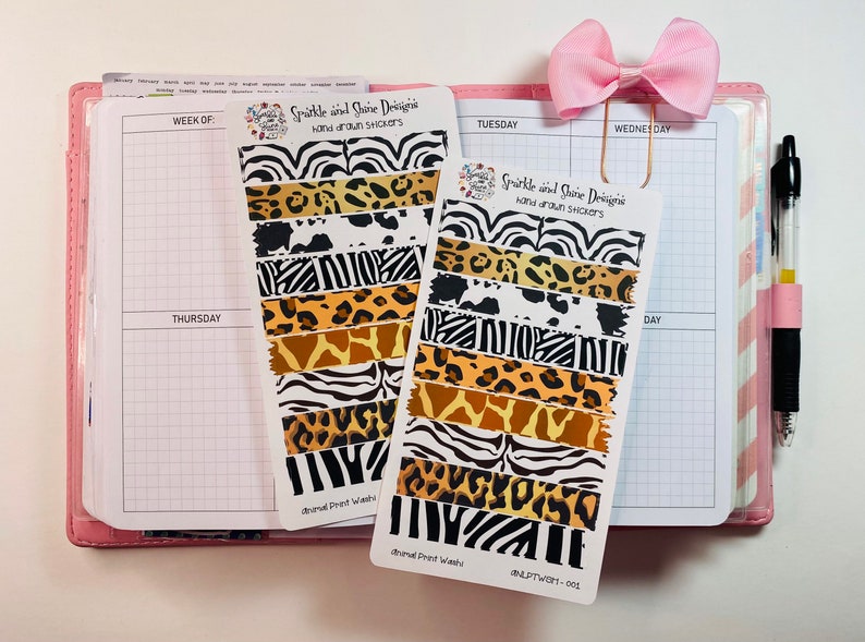 Washi Tape Strips: Planner Stickers Sheet - Etsy
