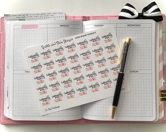 Anxiety Stickers-Currently In My Feelings Planner Stickers (Health and Wellness, Habit Tracking, Self Care Stickers)