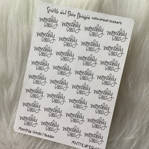Goals Text Planner Stickers