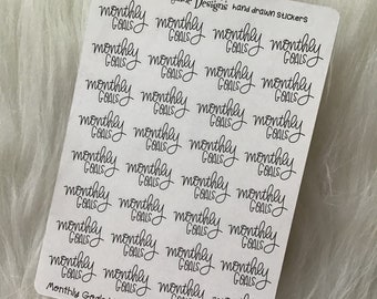 Goals Text Planner Stickers