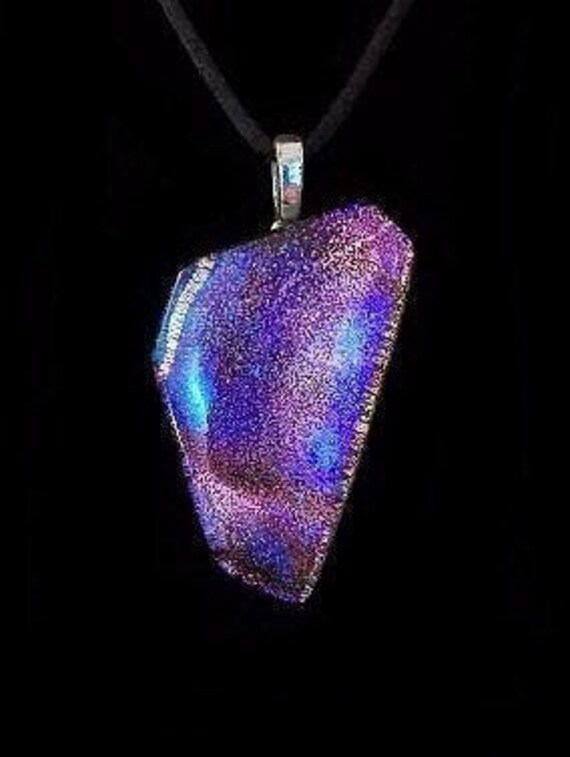Handmade Dichroic Glass Pendant by TL Gallego - P2