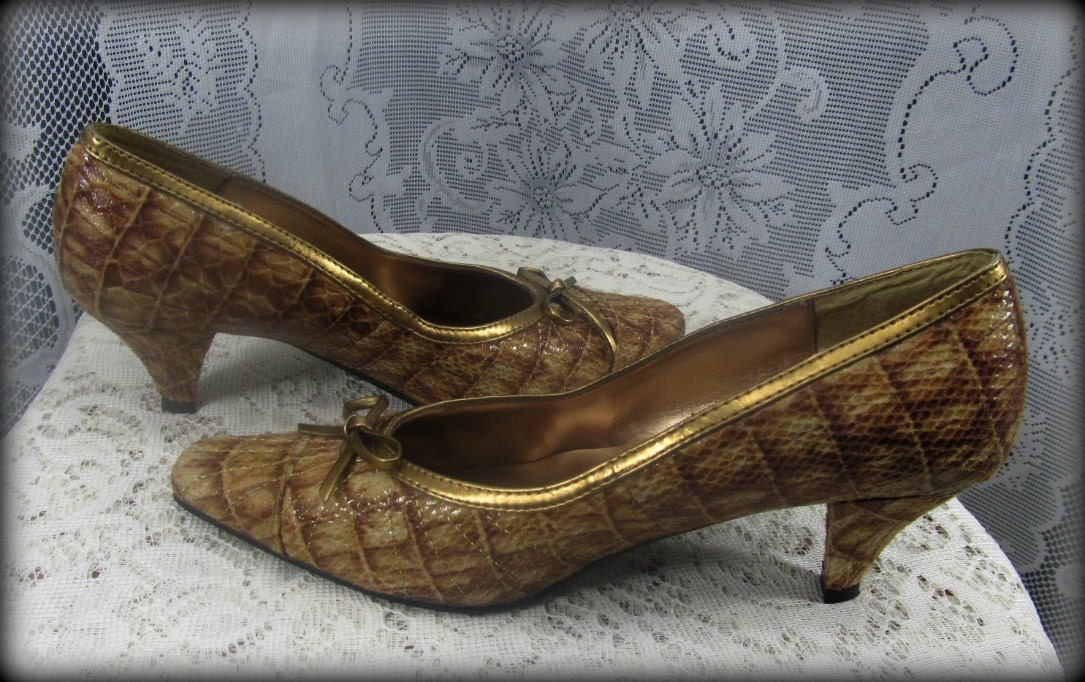Women's High Heels Gold Heels Dress Shoes Gold Shoes Etsy