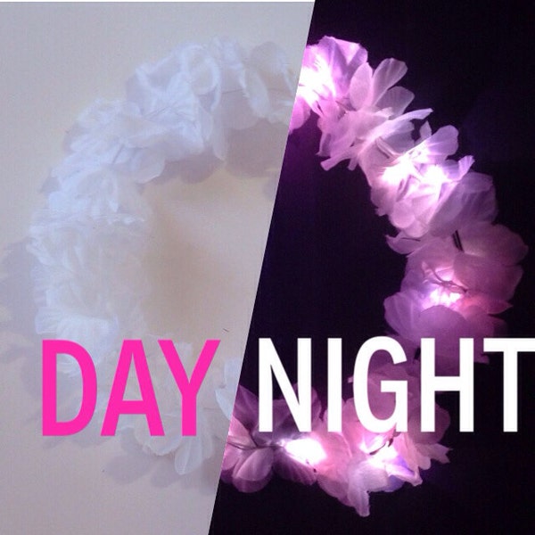 LED Flower Crown for rave music festivals EDC light up flower crown Light up Headband